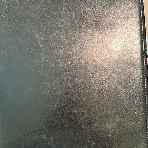 Vintage Authentic PRADA Black Leather Document Holder w/ Zipper - Picture 15 of 16